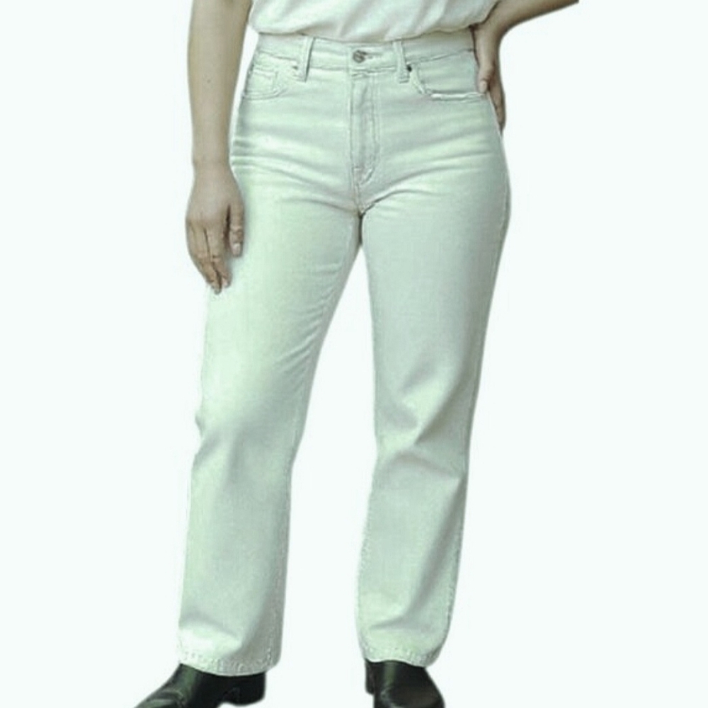 Cambio Jeans "Jade" Mint Color Mid Rise Straight Leg Jeans Women's Size 4